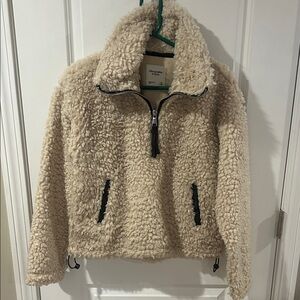 Abercrombie & Fitch Tan Teddy Jacket